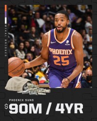 kaiyun-4年9000万！太阳提前续约布里奇斯 艾顿仍在谈判