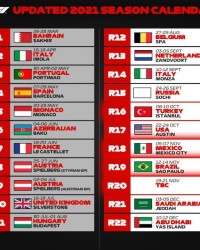 开云APP-F1公布最新2021年赛历 全年大奖赛减至22场